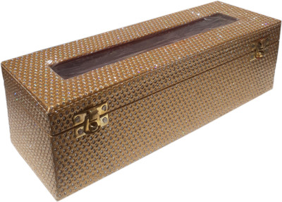 

Bonanza Bangle & Jewelry Vanity Box(Golden)