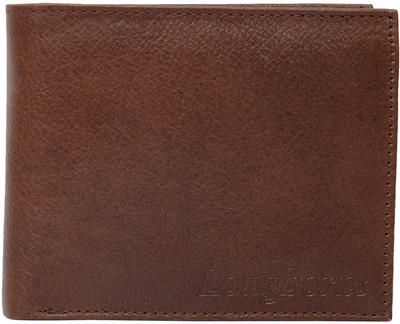 

Longhorns Men Brown Genuine Leather Wallet(6 Card Slots), Brown-02