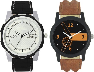 Shivam Retail Stylish Black And Brown40 Professional Look Combo Analog Watch  - For Men   Watches  (Shivam Retail)