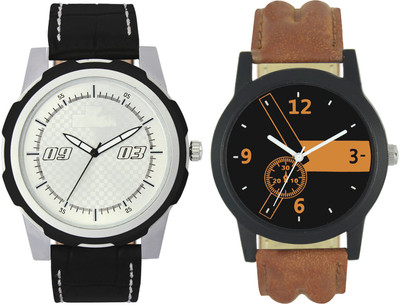 View Shivam Retail Stylish Black And Brown40 Professional Look Combo Analog Watch  - For Men Wrist Watches Price Online(Shivam Retail)