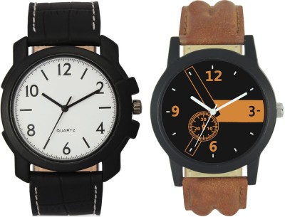 Shivam Retail Stylish Black Brown Professional Look Combo Analog Watch  - For Men   Watches  (Shivam Retail)
