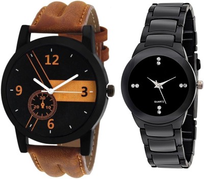 Keepkart New Stylish Leather Strap 001 And IIK Couple Watch  - For Couple   Watches  (Keepkart)