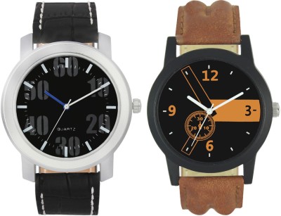 Shivam Retail Stylish Black And Brown39 Professional Look Combo Analog Watch  - For Men   Watches  (Shivam Retail)
