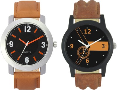 Shivam Retail Stylish Black And Brown28 Professional Look Combo Analog Watch  - For Men   Watches  (Shivam Retail)