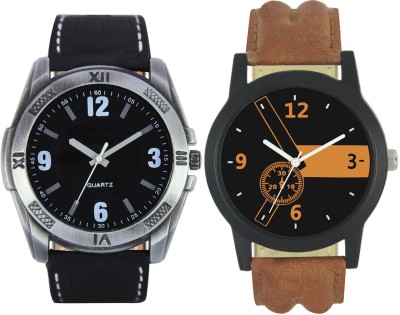 Shivam Retail Stylish Black And Brown34 Professional Look Combo Analog Watch  - For Men   Watches  (Shivam Retail)