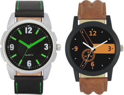 Shivam Retail Stylish Black And Brown26 Professional Look Combo Analog Watch  - For Men   Watches  (Shivam Retail)