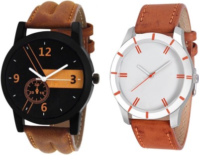 Keepkart New Stylish Combo Leather Strap 001 001 Watch  - For Men   Watches  (Keepkart)