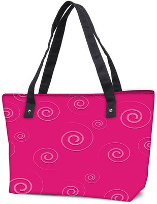 

Snoogg Pack Of 2 Pink Small Cyclone Combo Tote Shopping Grocery Bag With Coin Pencil Purse Shoulder Bag(Multicolor, 5 L)