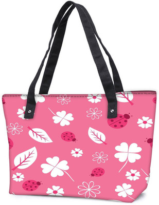 

Snoogg Pack Of 2 White Flower Combo Tote Shopping Grocery Bag With Coin Pencil Purse Shoulder Bag(Multicolor, 5 L)