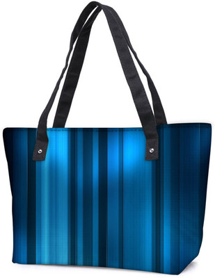 

Snoogg Pack Of 2 Blue Dark Pattern Combo Tote Shopping Grocery Bag With Coin Pencil Purse Shoulder Bag(Multicolor, 15 L)