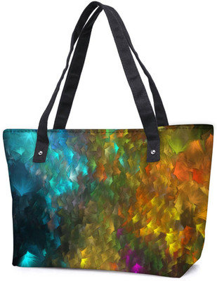 

Snoogg Pack Of 2 Abstract Artistic Backdrop Combo Tote Shopping Grocery Bag With Coin Pencil Purse Shoulder Bag(Multicolor, 15 L)