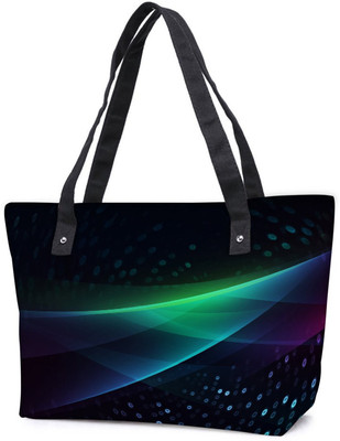

Snoogg Pack Of 2 Small Blue Spots Combo Tote Shopping Grocery Bag With Coin Pencil Purse Shoulder Bag(Multicolor, 5 L)