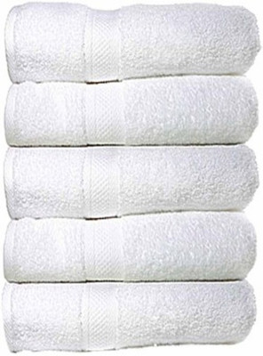 

Shopping Store Cotton 450 GSM Bath Towel(Pack of 5, White)