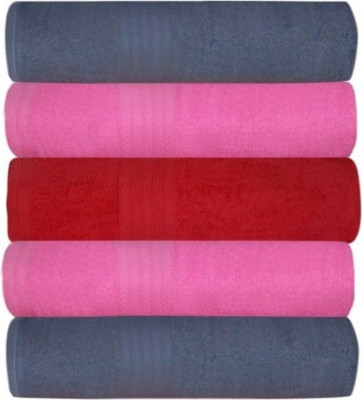 

Shopping Store Cotton 450 GSM Bath Towel(Pack of 5, Multicolor), Muliter color