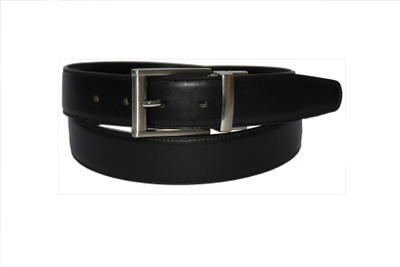 

Pellezzari Men Formal Black Genuine Leather Reversible Belt