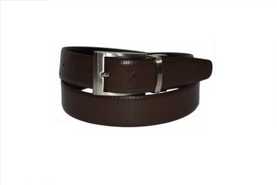 

Pellezzari Men Formal Brown Genuine Leather Reversible Belt