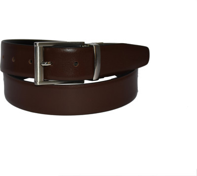 

Pellezzari Men Formal Multicolor Genuine Leather Reversible Belt, Black & brown