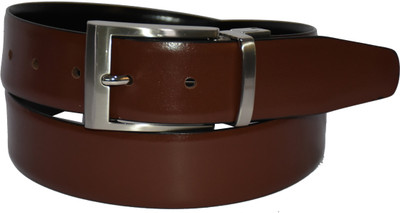 

Pellezzari Men Formal Multicolor Genuine Leather Reversible Belt, Black & brown