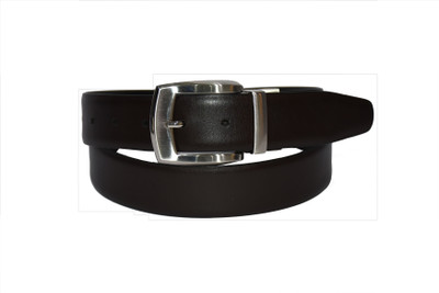 

Pellezzari Men Formal Black Genuine Leather Reversible Belt