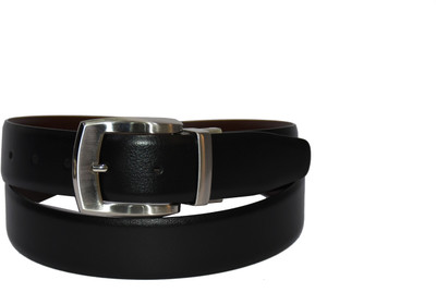 

Pellezzari Men Formal Black Genuine Leather Reversible Belt