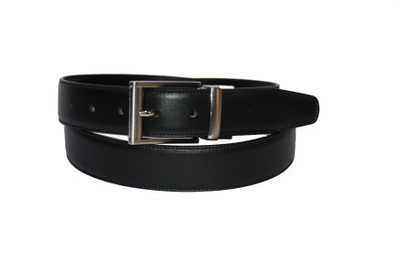 

Pellezzari Men Formal Black Genuine Leather Reversible Belt