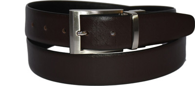 

Pellezzari Men Formal Multicolor Genuine Leather Reversible Belt, Black & brown