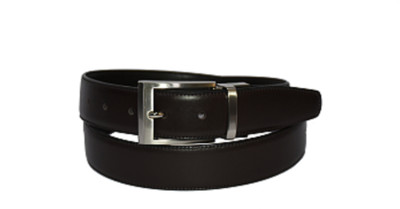 

Pellezzari Men Formal Black Genuine Leather Reversible Belt