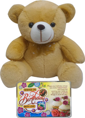 Saugat Traders Birthday Gift Combo - Birthday Quotation & Soft Teddy(Set of 2)