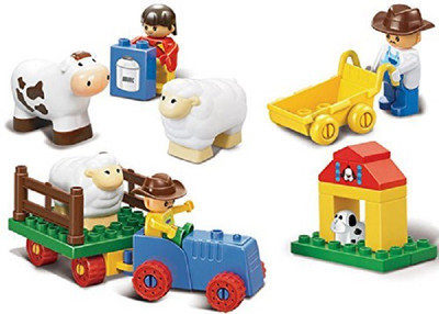 

sLUBAN Happy Farm Building Block Toy- 122 Pcs(Multicolor)