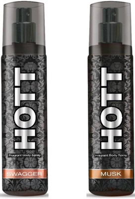 

Hott Swagger, Musk Body Spray - For Men(135 ml, Pack of 2)