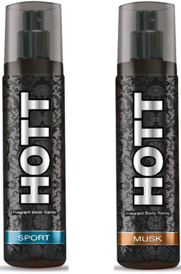 

Hott Sport, Musk Body Spray - For Men(135 ml, Pack of 2)