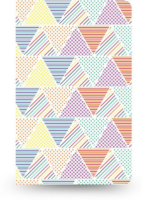 

inkFlap A5 Journal(FlapBook Thin Premium Plain Notebook - Line Triangles, Varicoloured)