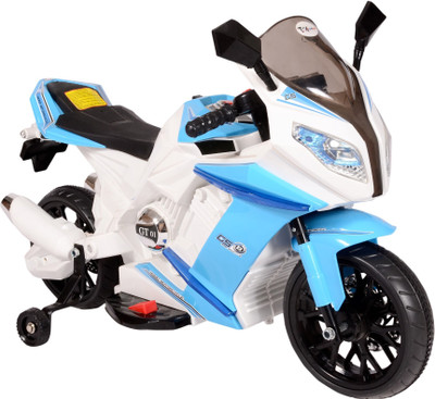 

Toyhouse Racer 6V Ride On Bike Battery Operated Ride On(Blue)