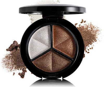

Amour Eye Shadow 3 Colors Cosmetic Set Professional Natural Matte Make Up Glitter 1 g(copper white shimmer)