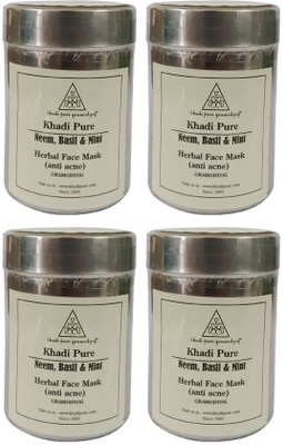 

Khadi Pure NEEM BASIL & MINT HERBAL Set Of 4(200 g)