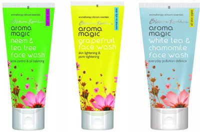 

Aroma Magic Neem & Tea Tree,Grapefruit,White Tea & Chamomile Combo Face Wash(300 ml)