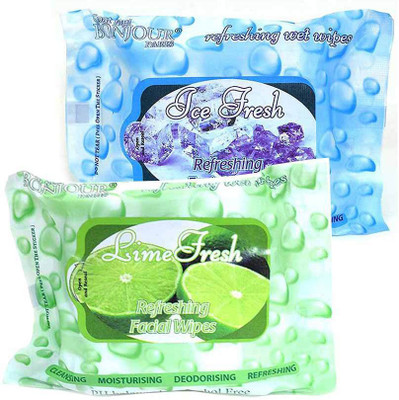 

Coat Me Bonjour Paris Refreshing Wet Facial Wipes - Ice And Lime(Pack of 25)