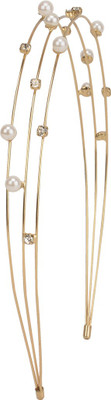 

KAZZO Gold Hair Accessories Hair Band(Gold)