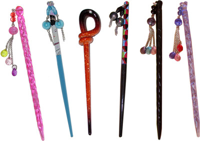 

Pankh Juda Stick Hair Accessory Set(Multicolor)