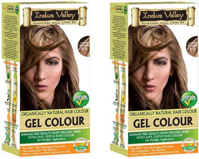 

Indus Valley Permanent Herbal Light Brown 5.0 Kit-Set of 2 Hair Color(NA)
