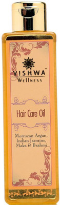 

Vishwa Wellness HAIR CARE OIL WITH MOROCCAN ARGAN, INDIAN JASMINE, MAKA AND BRAHMI Hair Oil(200 ml)