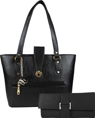 

Lady bar Shoulder Bag(Black)