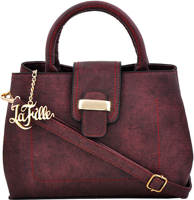 LaFille Hand-held Bag(Maroon)