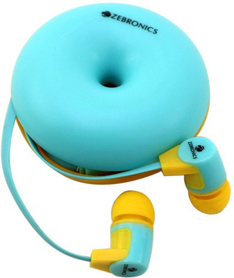 Zebronics Em990 Blue with Mic Wired Headset with Mic(Blue, In the Ear)