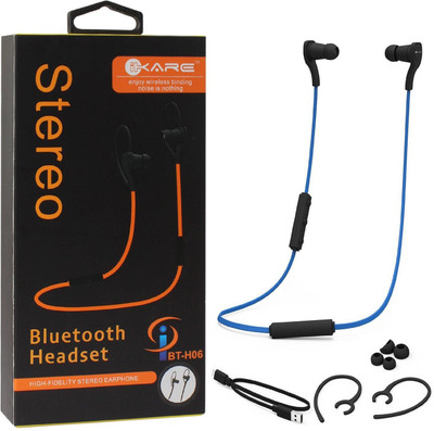 

iKare BT-H06 Bluetooth Headset with Mic(Blue, In the Ear)