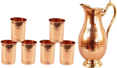 TALUKA T-CMUJ-HG6P Jug Glass Set(Copper)