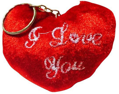 

Priyankish I Love U Red Cloth Key Chain Key Chain