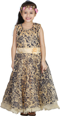 

Crazeis Girls Maxi/Full Length Party Dress(Black, Sleeveless