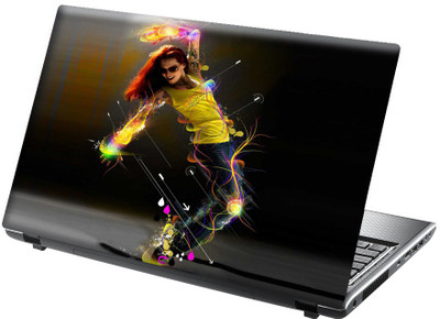 Onlinemart Dancing Girl Vinyl Laptop Decal 15.6