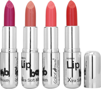 

Color Fever Crame Matte Extra Soft Lipstick(Purple-Nude-Brick Orange-Ruby Red)